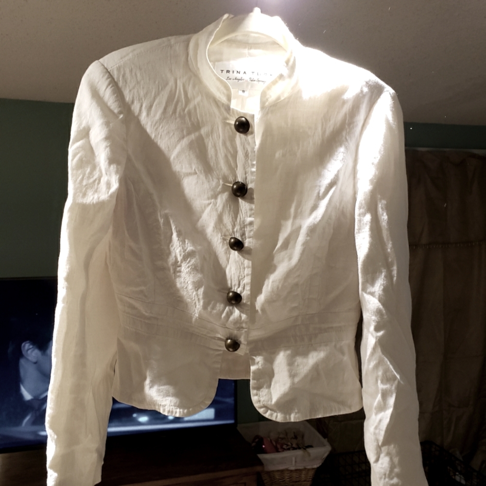 Trina Turk White Blazer